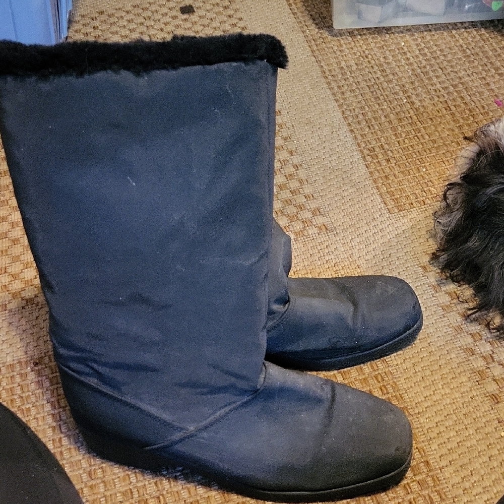 Womans  Black Winter & Rain Boots